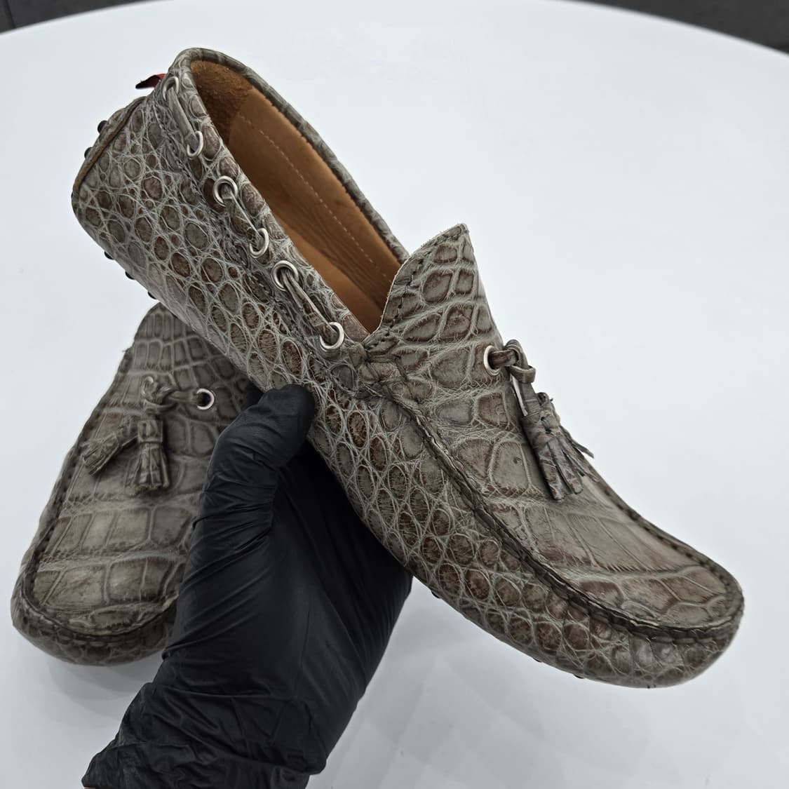 키톤 KITON 엘리게이터 악어 로퍼 7사이즈 상품이미지5