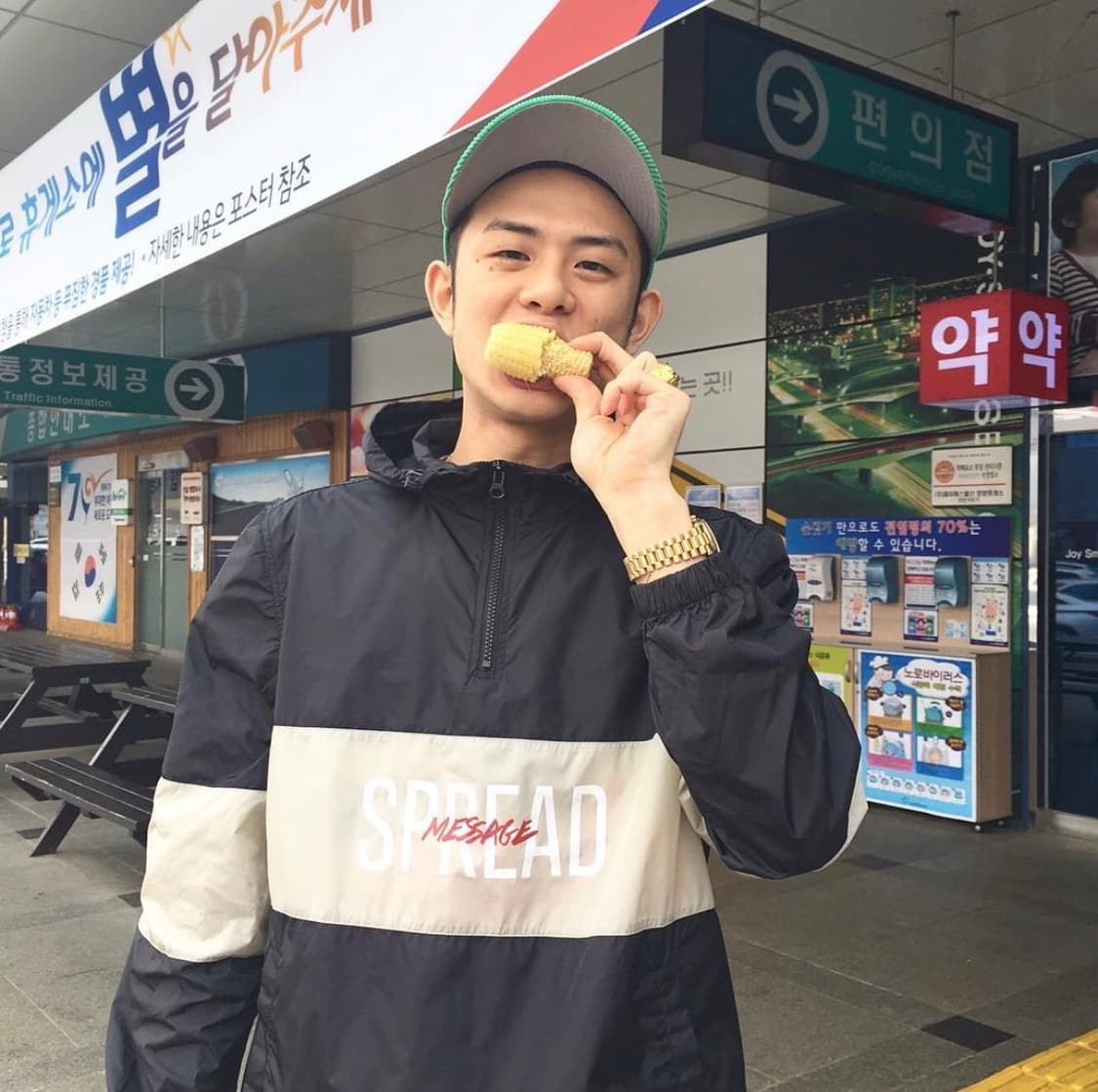 브라운브레스(BROWNBREATH) 스프레드메세지 아노락 (빈지노 착용) 상품이미지3