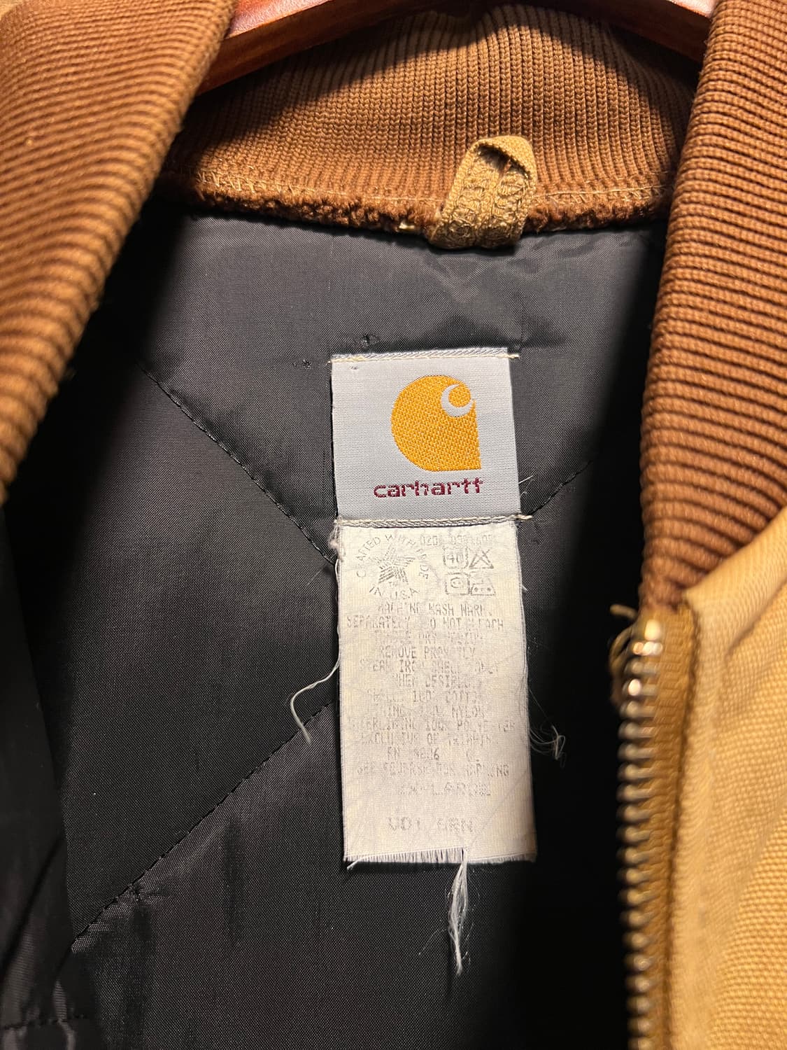 [2XL]90's 칼하트 USA Made 브라운 워크 베스트 상품이미지2