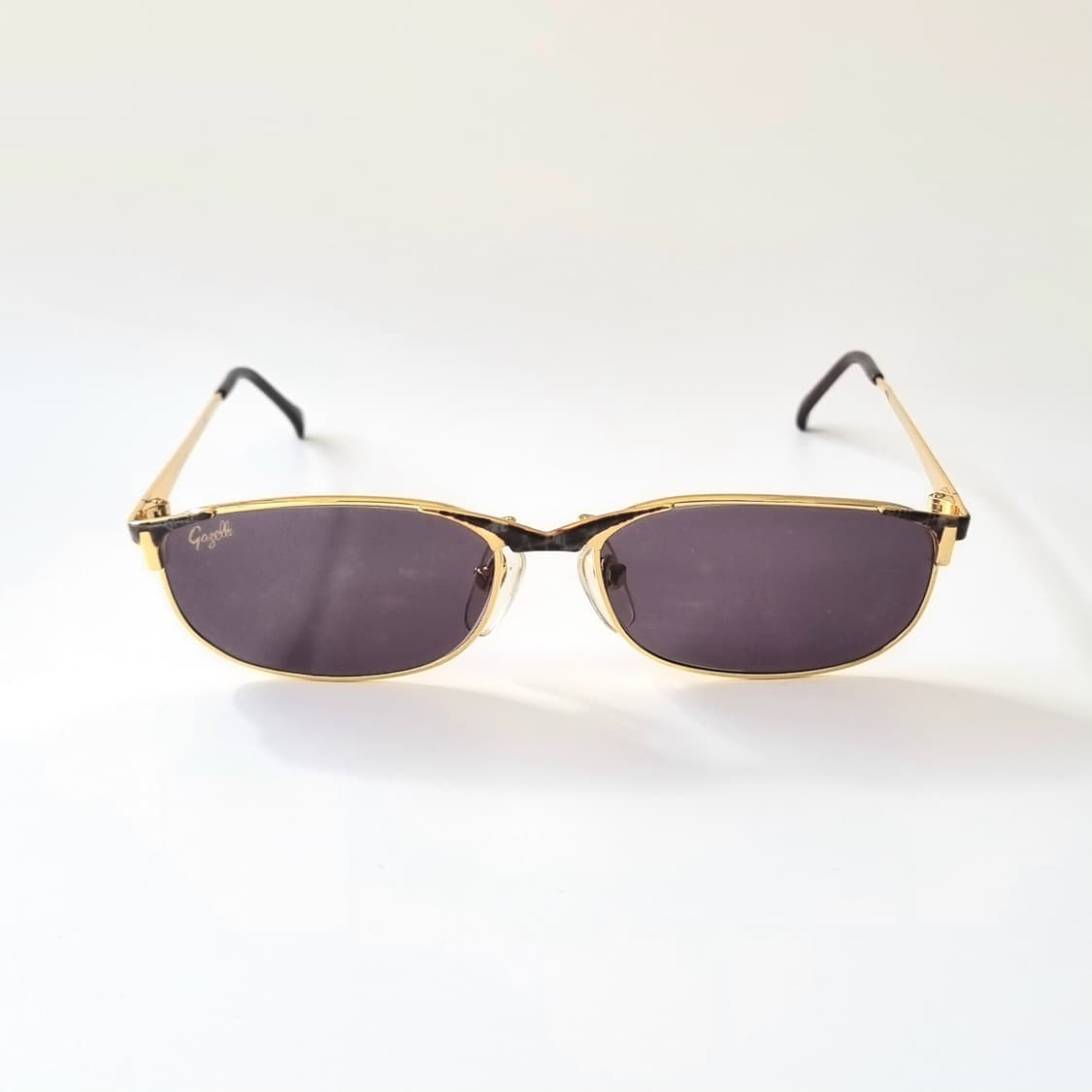 데드스탁 Gazelle 골드 & 레오파드 믹스 슬림 선글라스 1837 상품이미지2