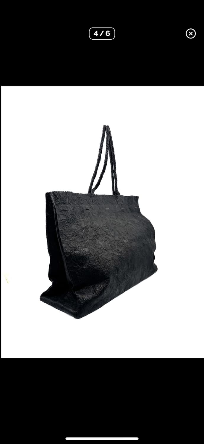 i ro se Crinkled Leather Tote Bag 상품이미지4