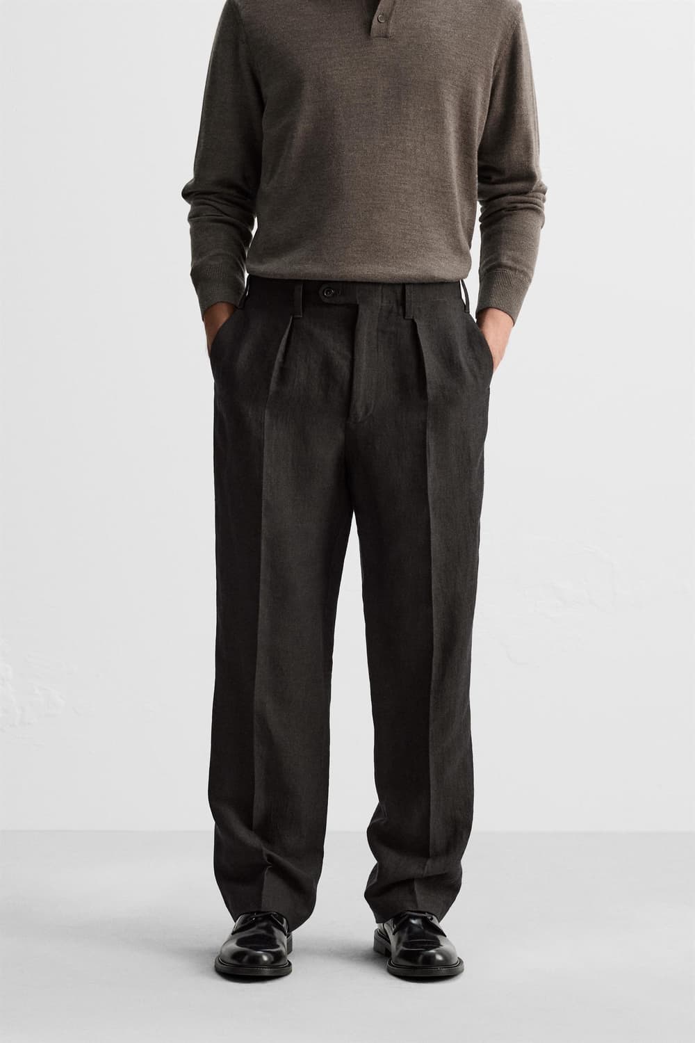 자라 오리진 이탈리안 메인 페브릭 울 팬츠 상품이미지1