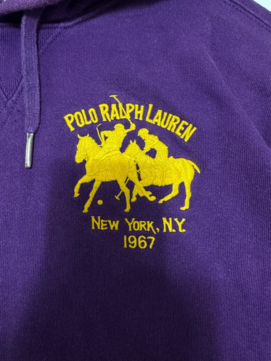 폴로 랄프로렌 빅포니 퍼플 후드티 상품이미지4