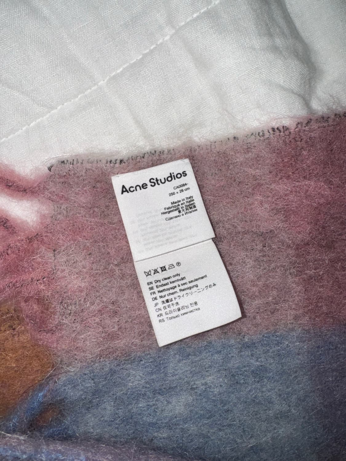 아크네스튜디오 모헤어 머플러 핑크 상품이미지3