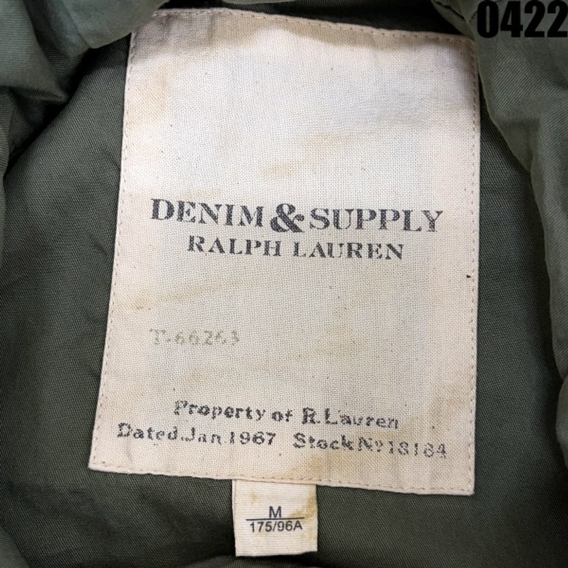 데님앤서플라이 랄프로렌 밀리터리 후드 자켓 M 0422 상품이미지7