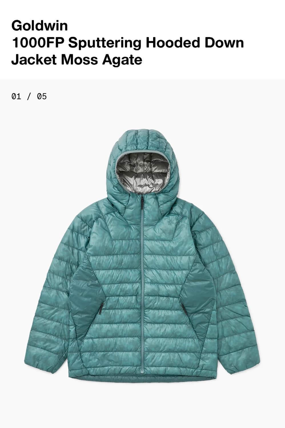 골드윈 Goldwin 1000FP Hooded Down Jacket 상품이미지1