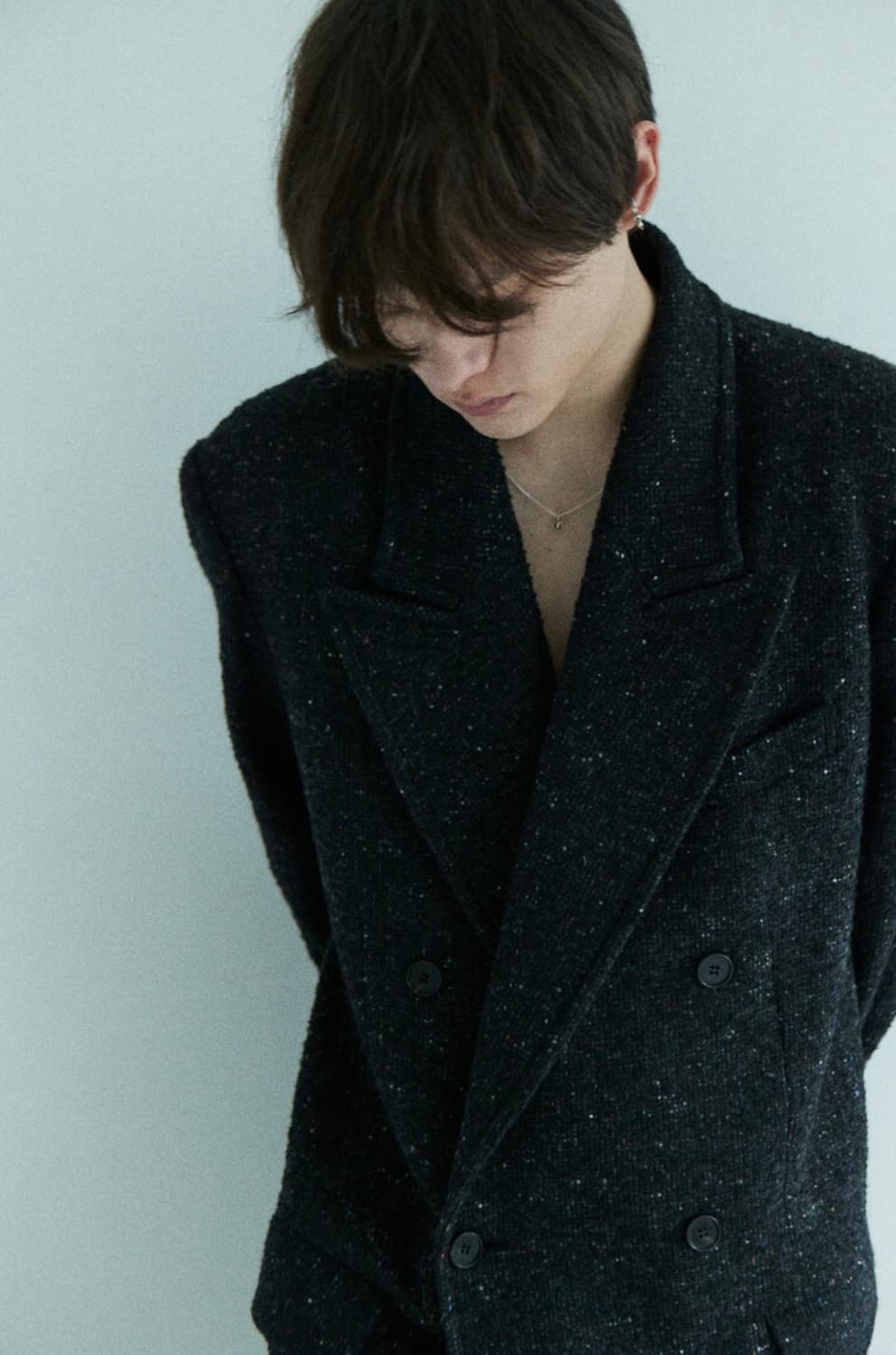 CRUSHAGAIN tweed coat 상품이미지2