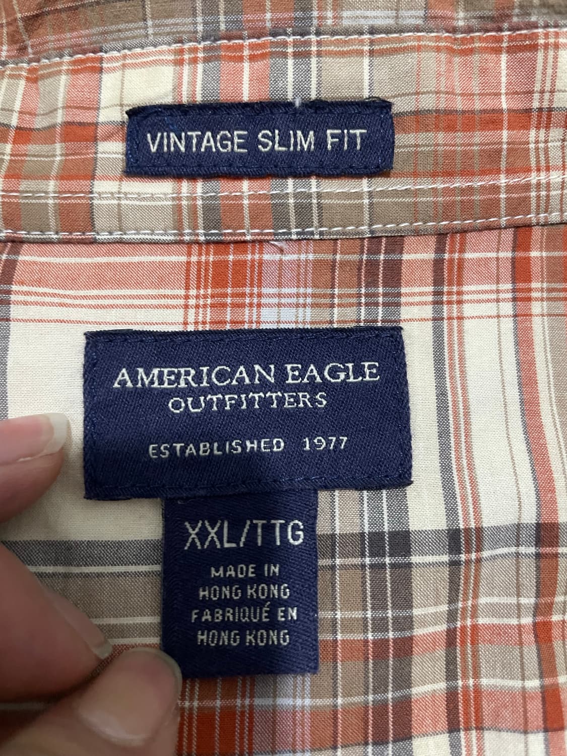 아메리칸 이글 체크 웨스턴셔츠 상품이미지6