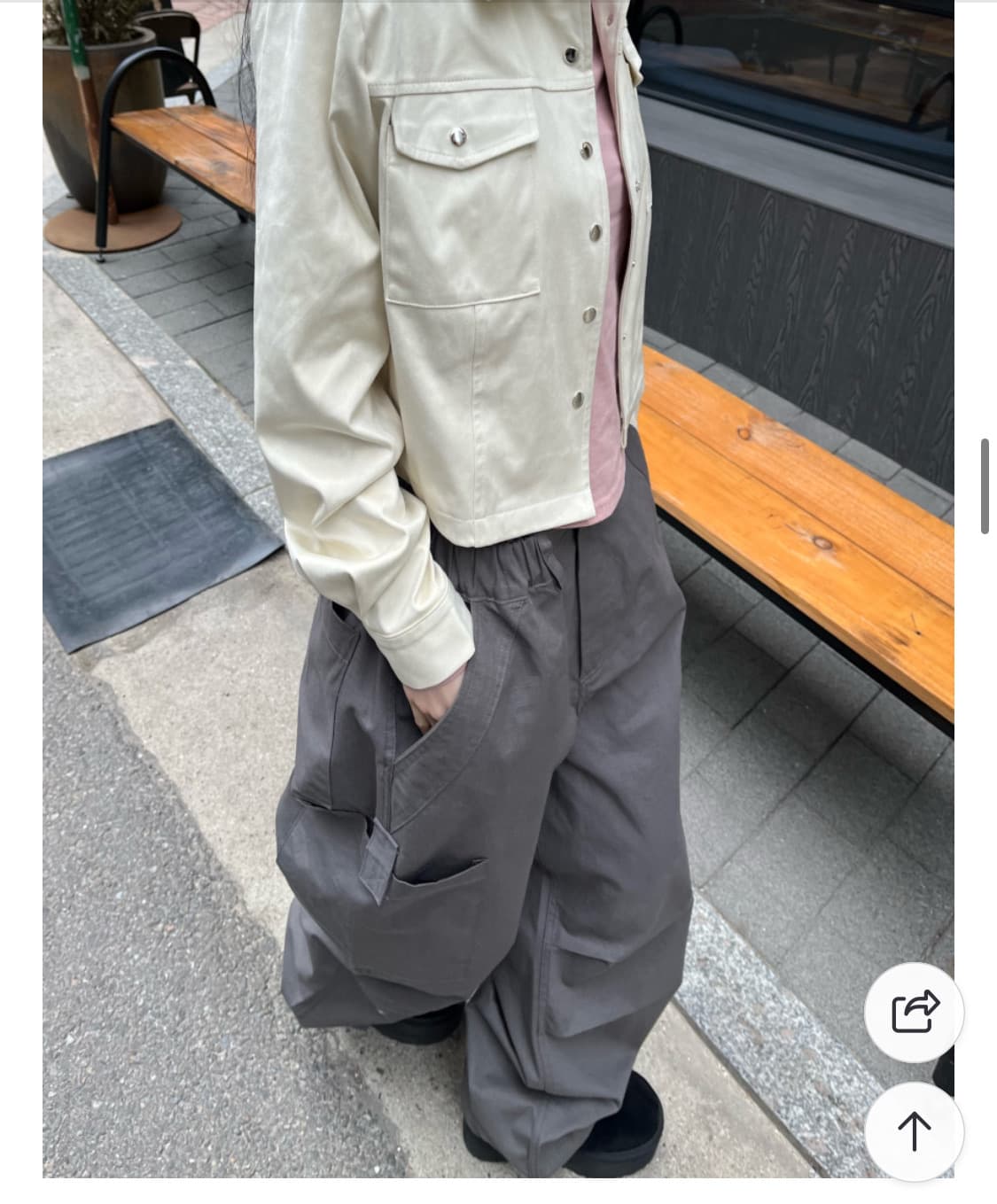 차콜 카고팬츠 상품이미지4