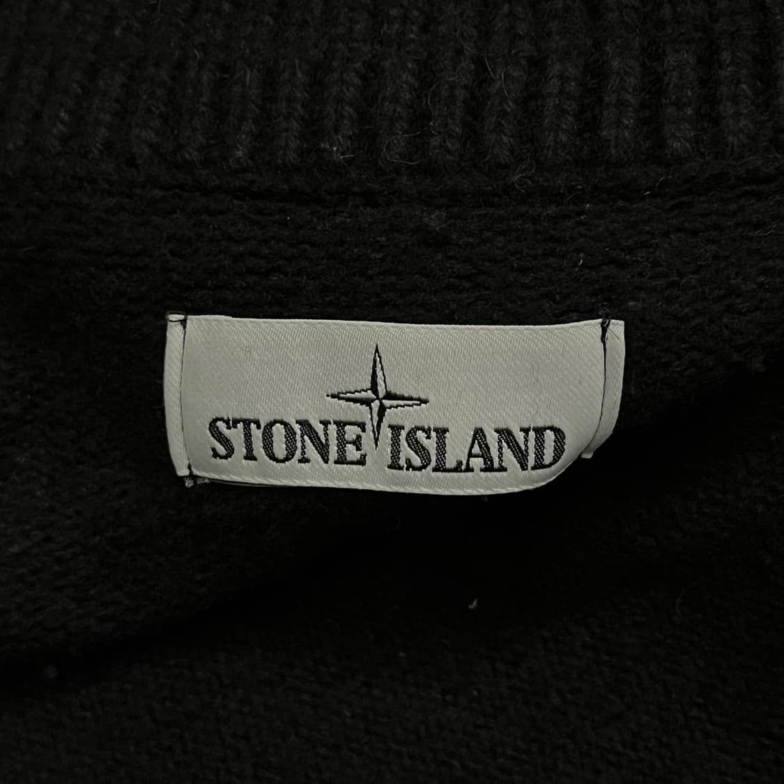 [정품/L] 스톤아일랜드 와펜 하이넥 이중지 풀집업 니트집업 b17 상품이미지5