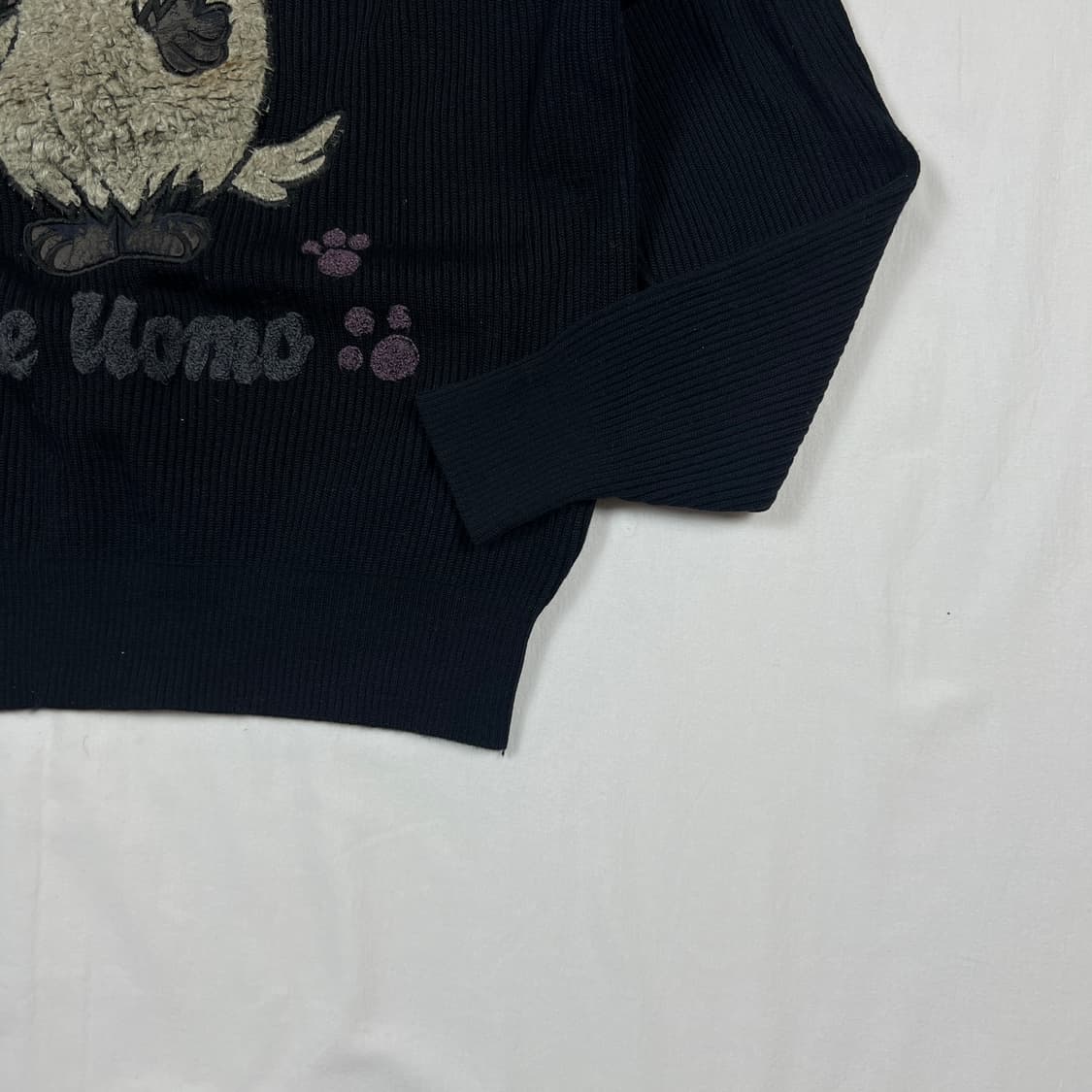 90‘s 96년도 ficce 웨키레이스 머틀리 카툰 니트 상품이미지3