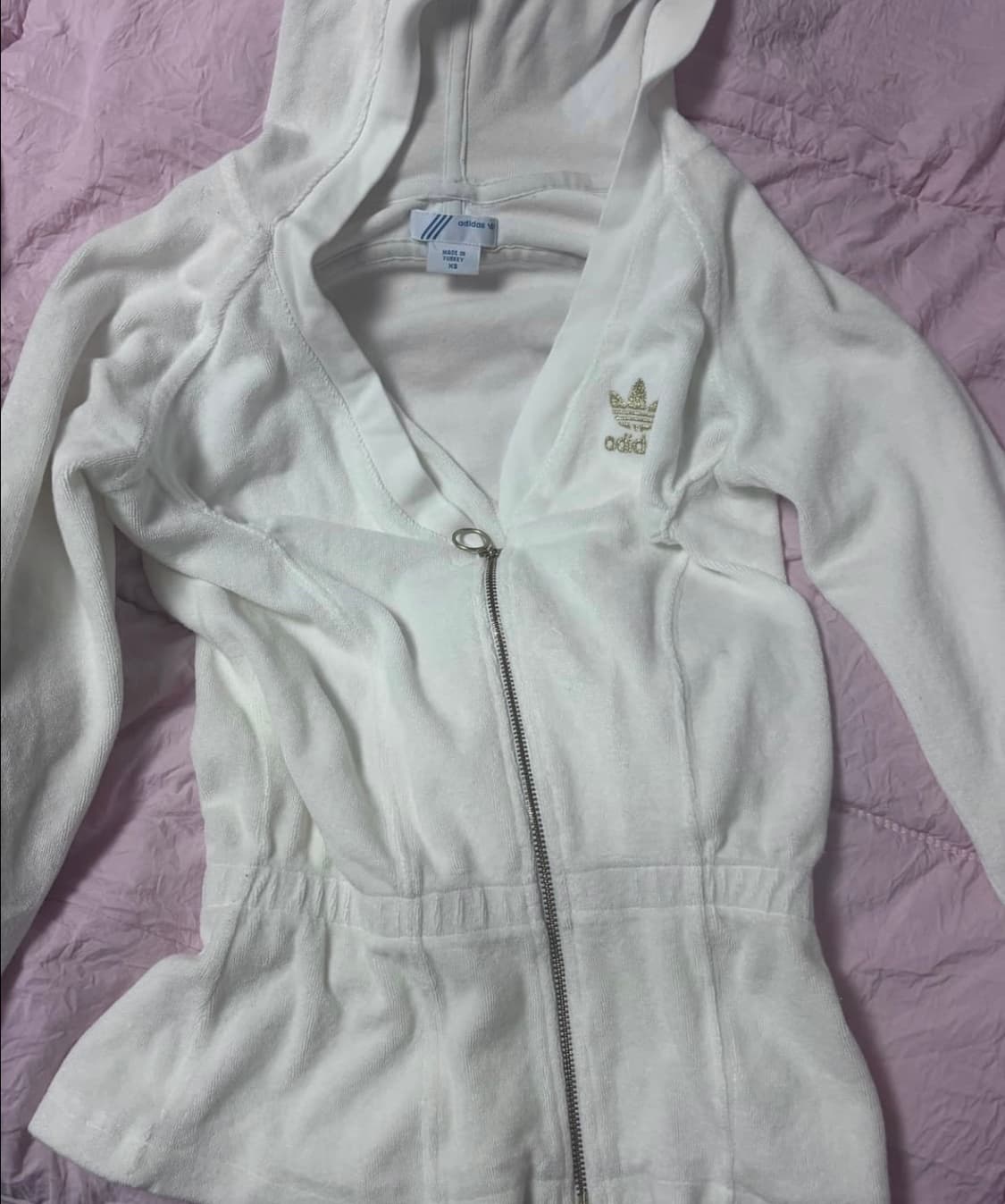 흰골 아디다스 7부 긴팔티 상품이미지2