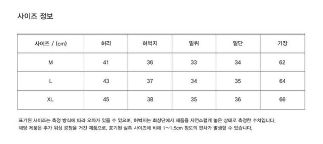유니온블루 반바지 상품이미지2
