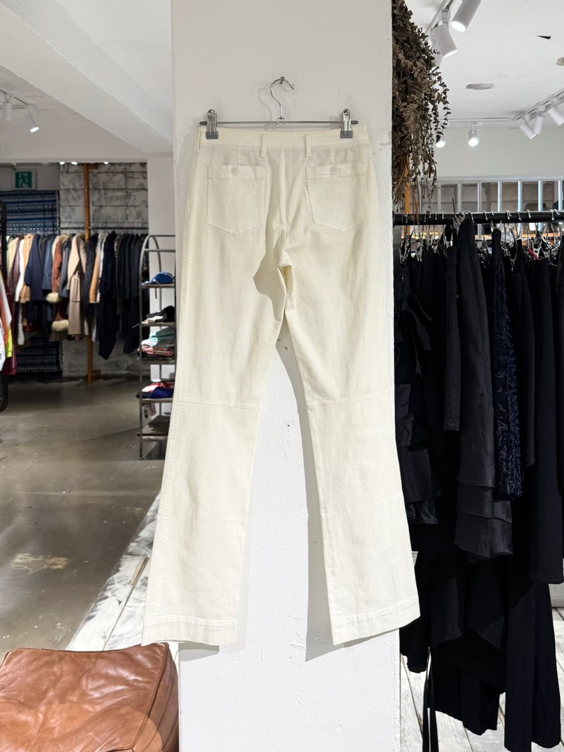 프라다 스포츠 화이트 패널 코튼 팬츠 상품이미지4