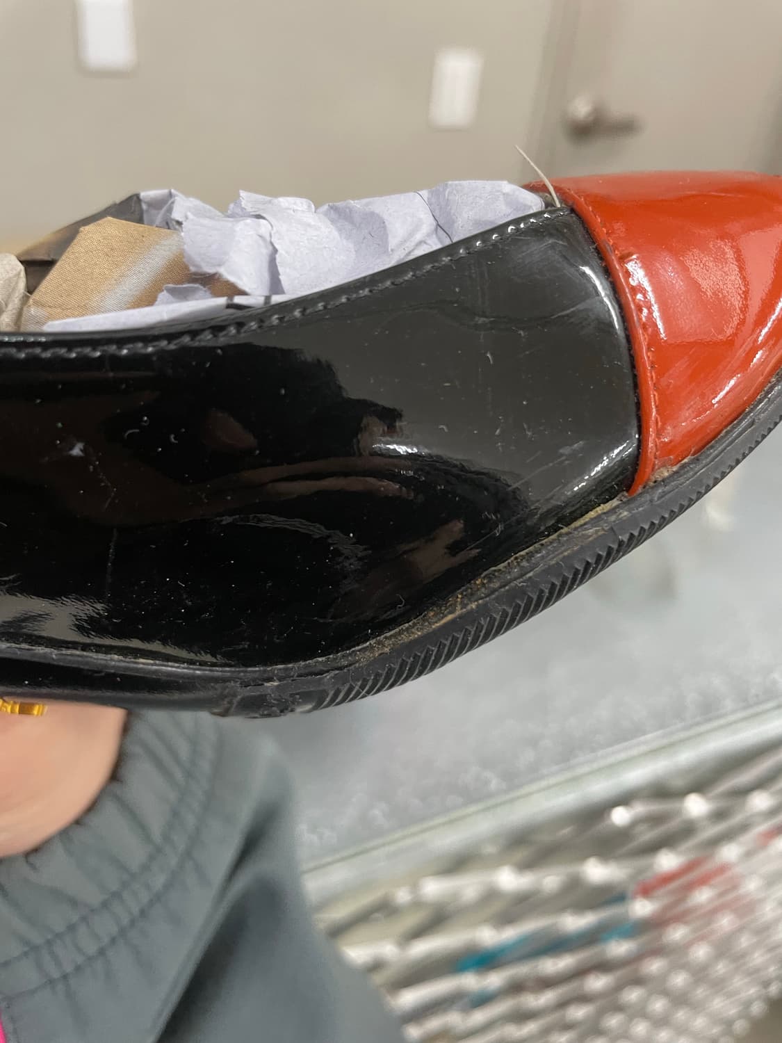 프라다 버클 힐 블랙 오렌지  37 상품이미지9