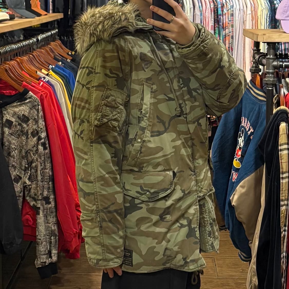 [HI] 데님앤서플라이 랄프로렌 카모 M-51 퍼 파카 상품이미지4