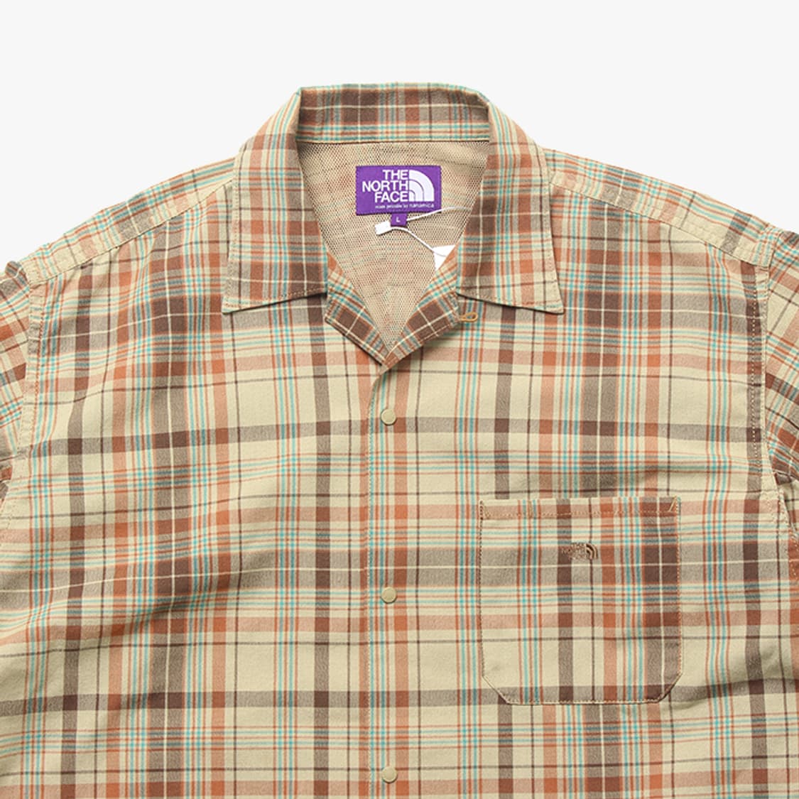  PURPLE LABEL "Beige Check Half Shirts" 상품이미지2