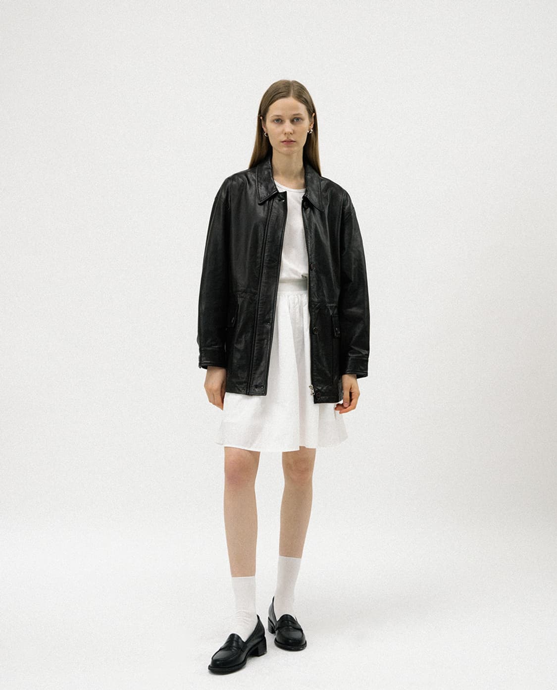 90s tessa leather jacket(램스킨) 상품이미지7