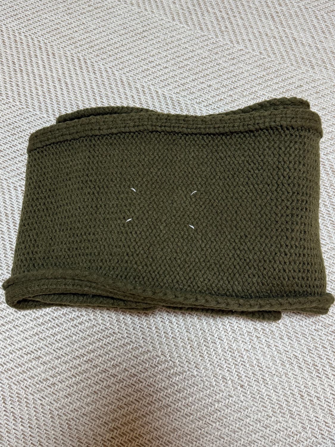 1/7까지 할인)메종 마르지엘라 머플러 카키색 상품이미지1