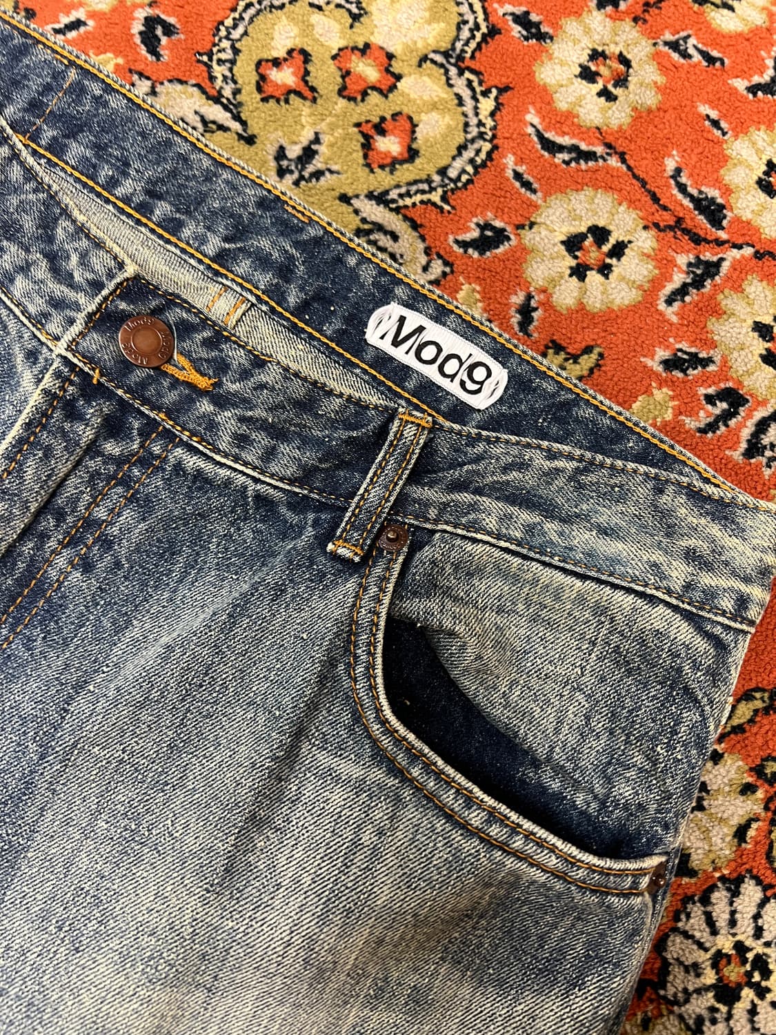 [32] MODNINE 모드나인 MOD7W 중청 와이드 데님팬츠 상품이미지4