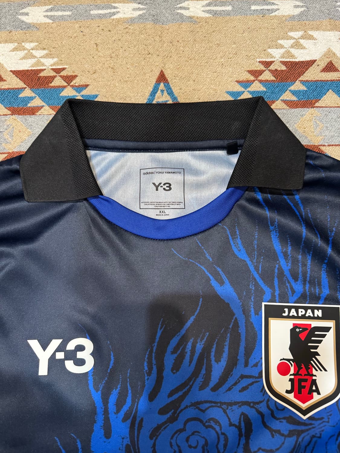 [XXL][105] Y-3 요지야마모토 JFA 풋볼 저지 블루 상품이미지4