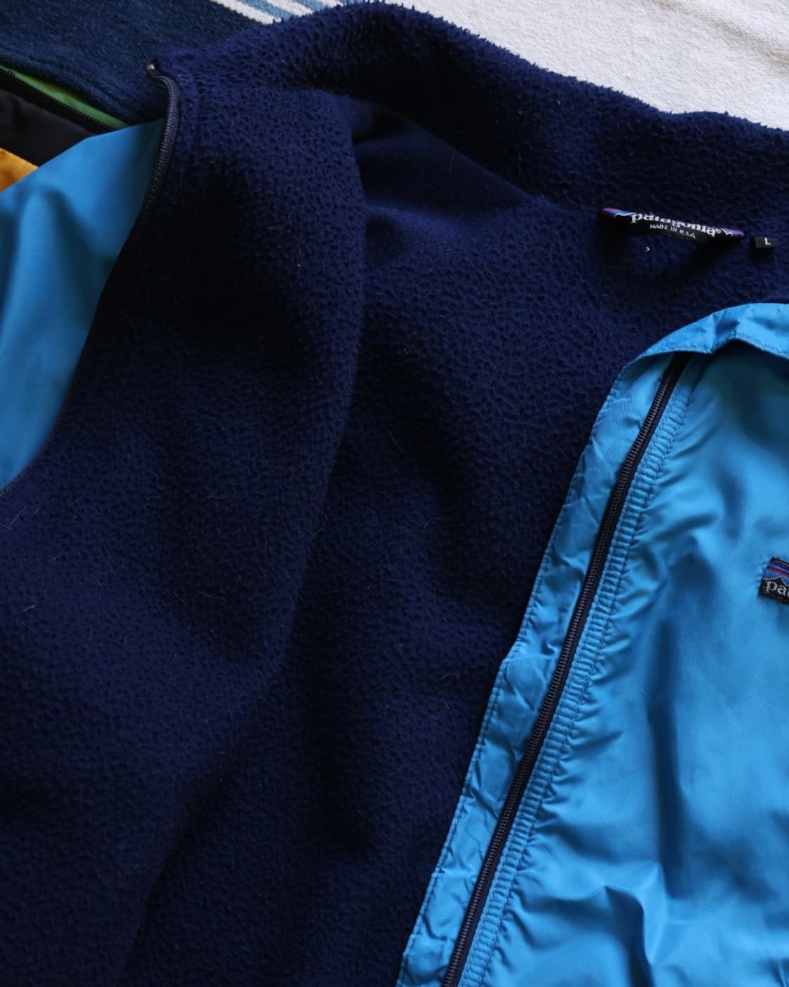 파타고니아 80s 초기형 쉘드 신칠라 자켓 아쿠아 블루 L 상품이미지9