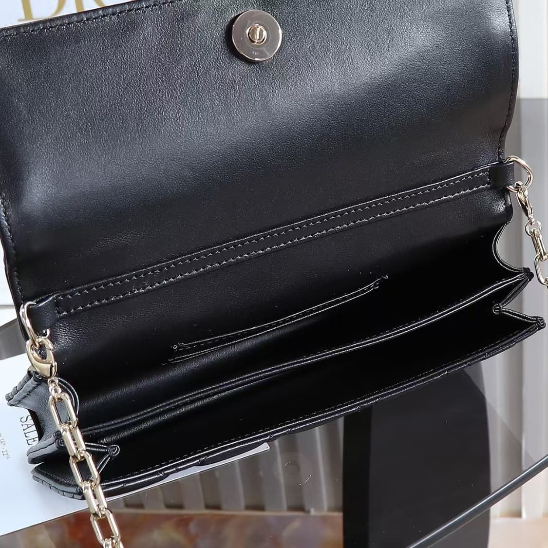 디올 미스 디올 미니백 블랙 까나쥬 램스킨 상품이미지4