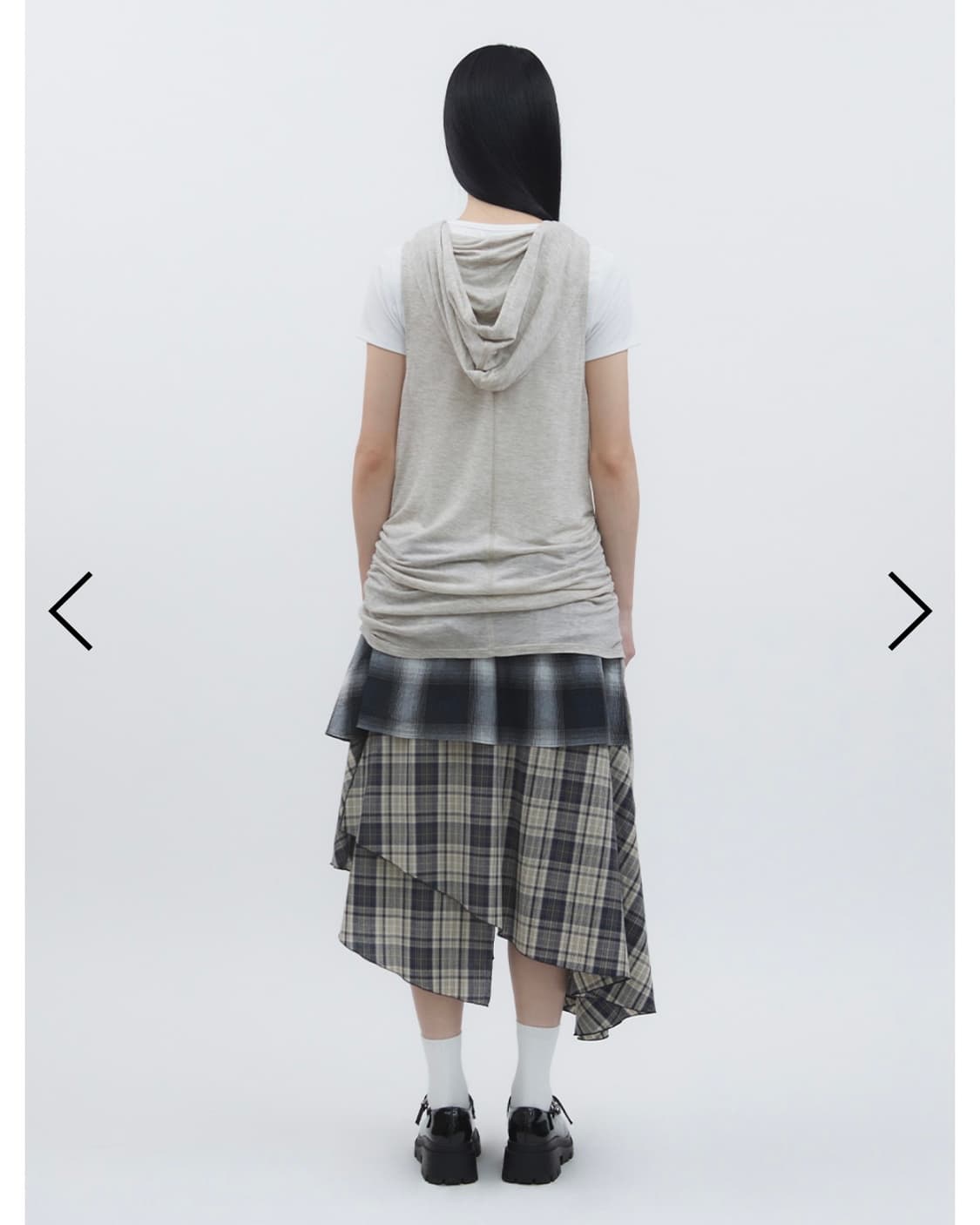 뚜오미오) Sheer Hooded Vest BE 2 상품이미지4