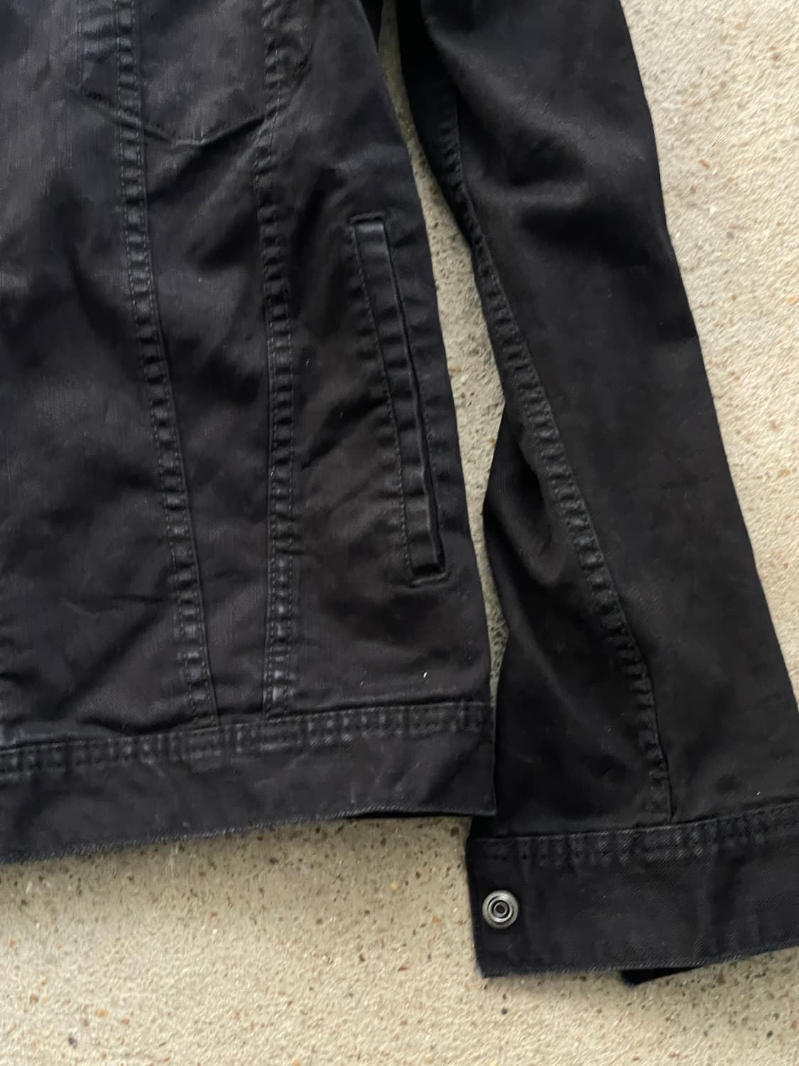 (Japanese vintage)black denim jacket 상품이미지4