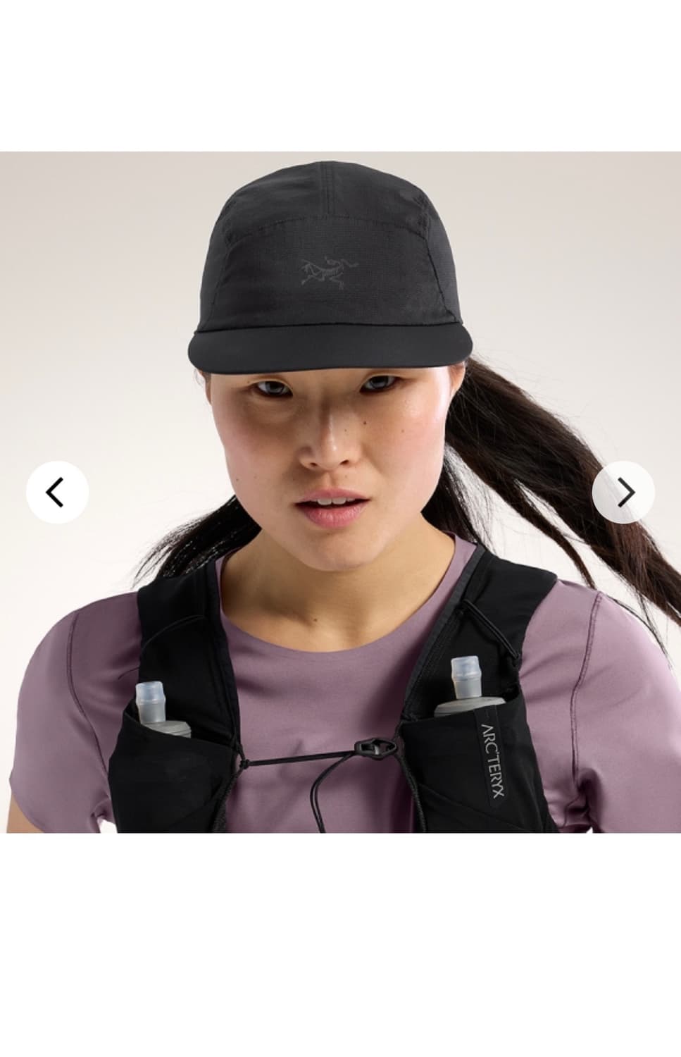 아크테릭스 블랙 캡모자 러닝캡 노반 레귤러 브림햇 상품이미지3