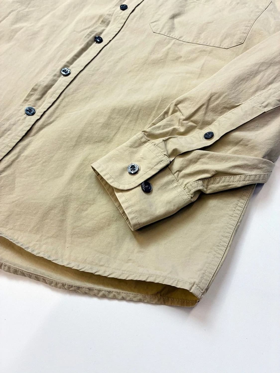 버버리 00s 옐로우베이지 기마 로고 셔츠 PN5290 상품이미지4