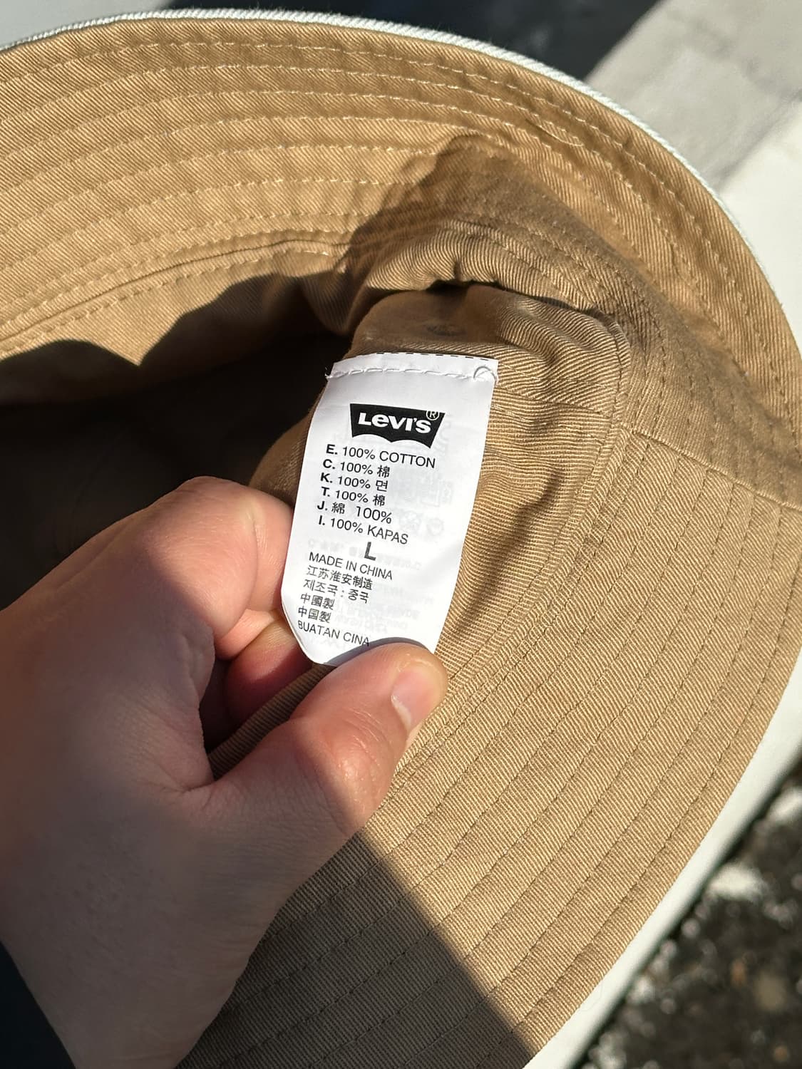 [L] 리바이스 연청 워싱 버킷햇 모자 상품이미지7