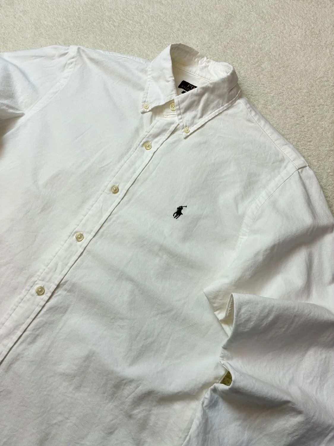 폴로 랄프로렌 옥스포드 자수 로고 화이트 셔츠 PN5818 상품이미지2