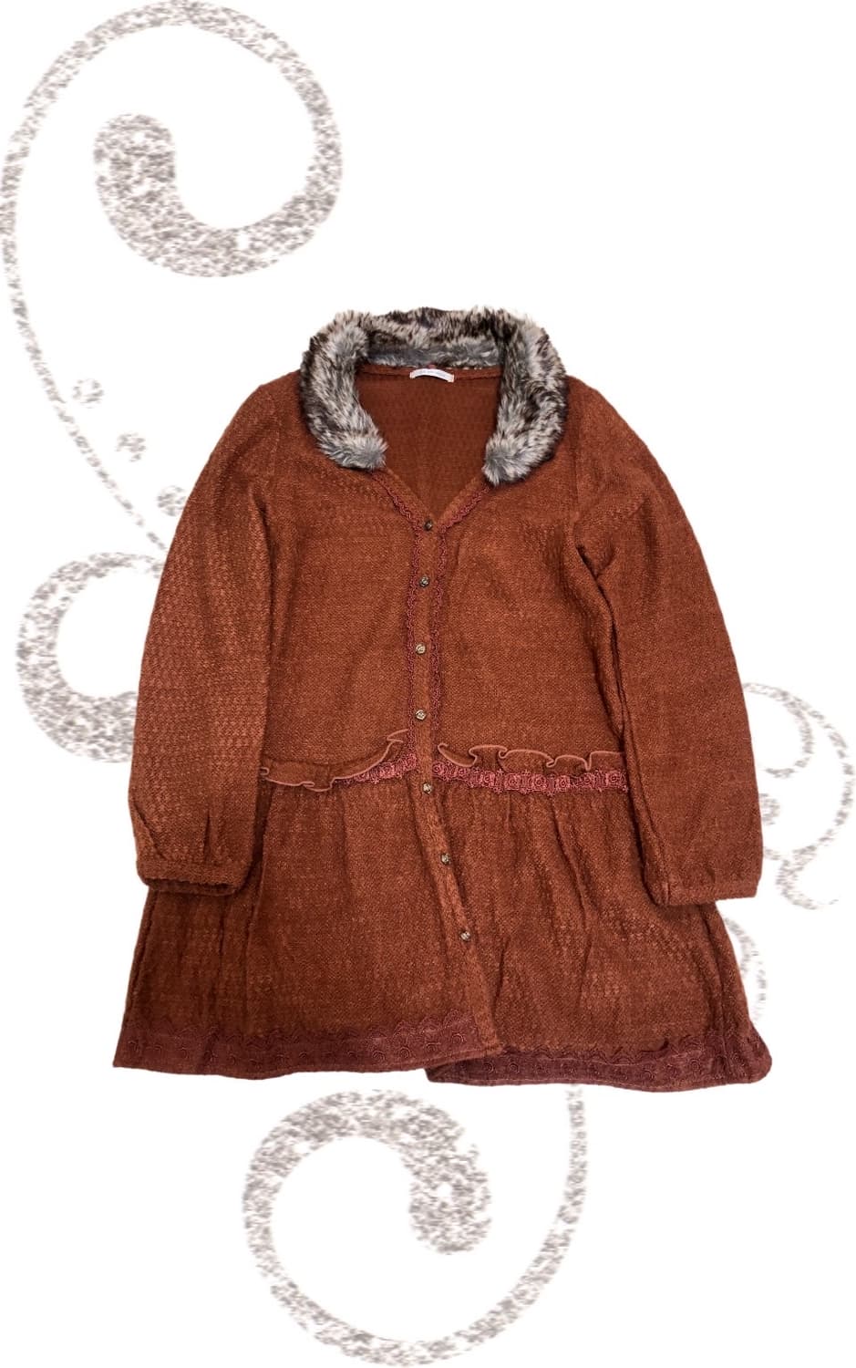 {axes femme} Brown Fur Dreeessss 상품이미지1