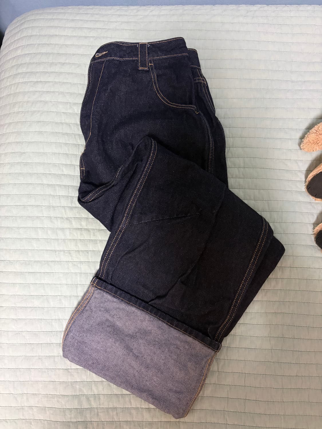 더콜디스트모먼트 rollup denim pants 상품이미지2