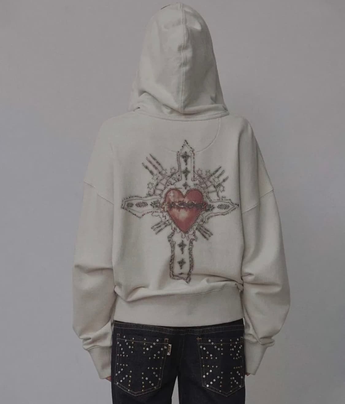 스컬프터 세인트 비즈 후드집업 상품이미지1