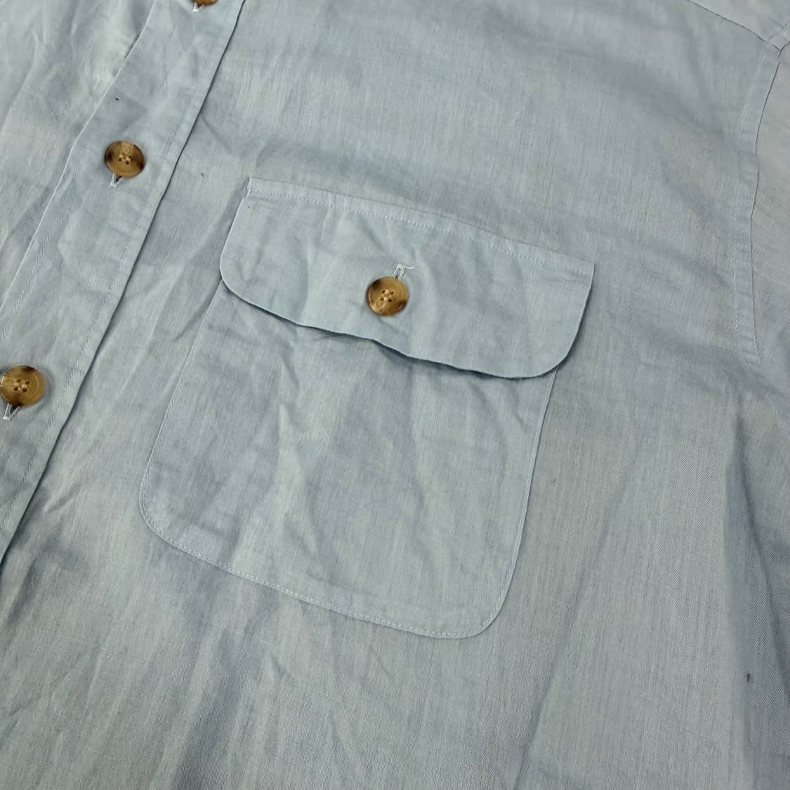 90s 이세이미야케 린넨 반팔 셔츠  상품이미지6