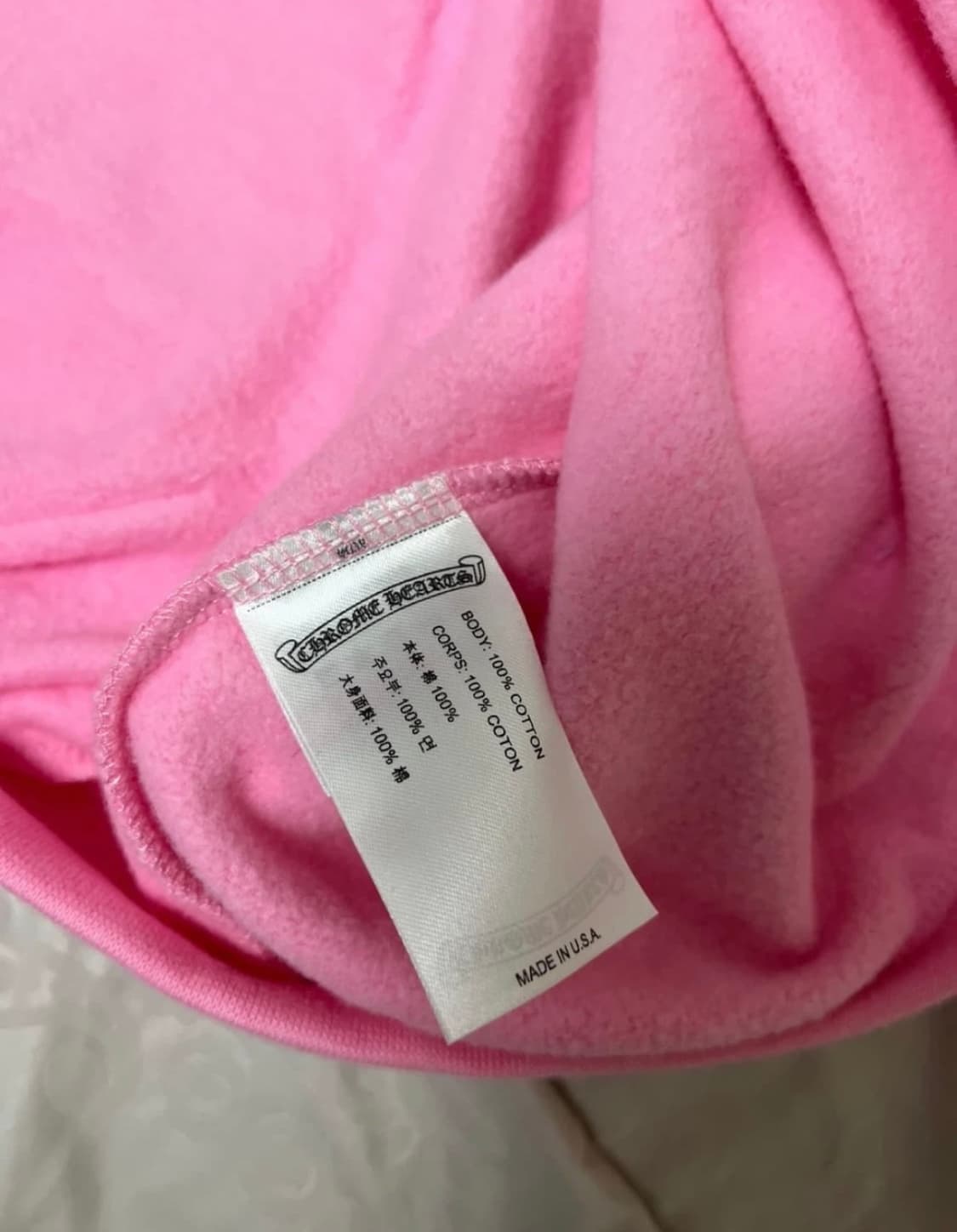 크롬하츠 핑크 블루 홀스슈 후드티 상품이미지4