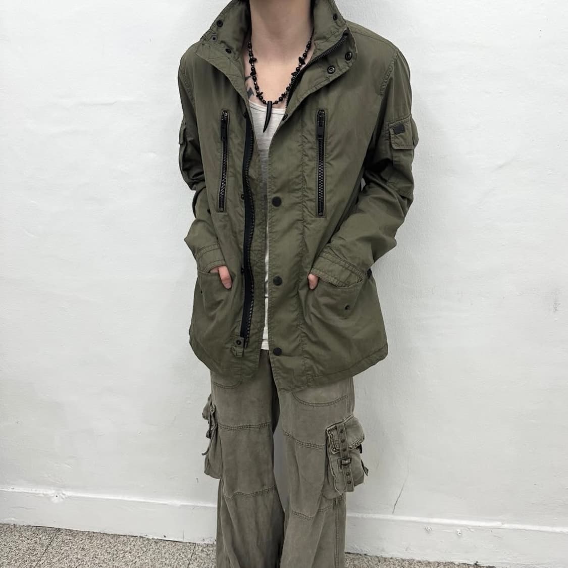 Diesel khaki field jacket 상품이미지1