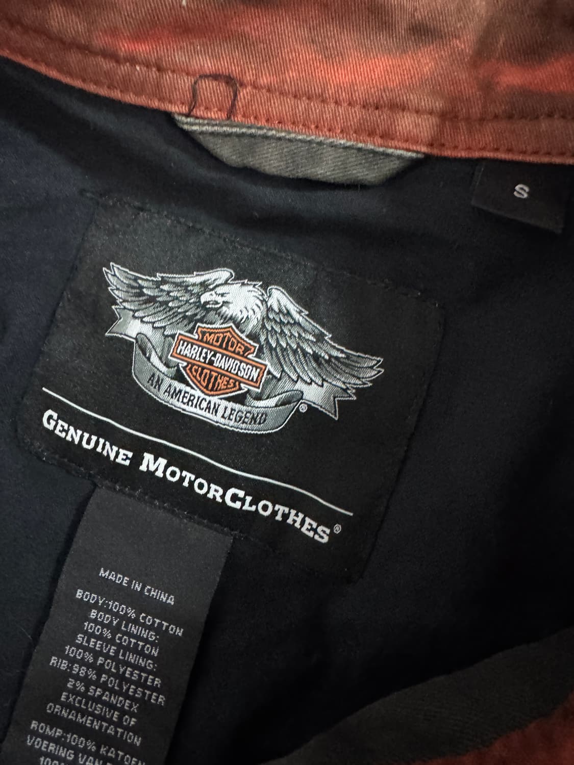 정품!! 할리데이비슨 레이싱 코튼 봄버 자켓 상품이미지5