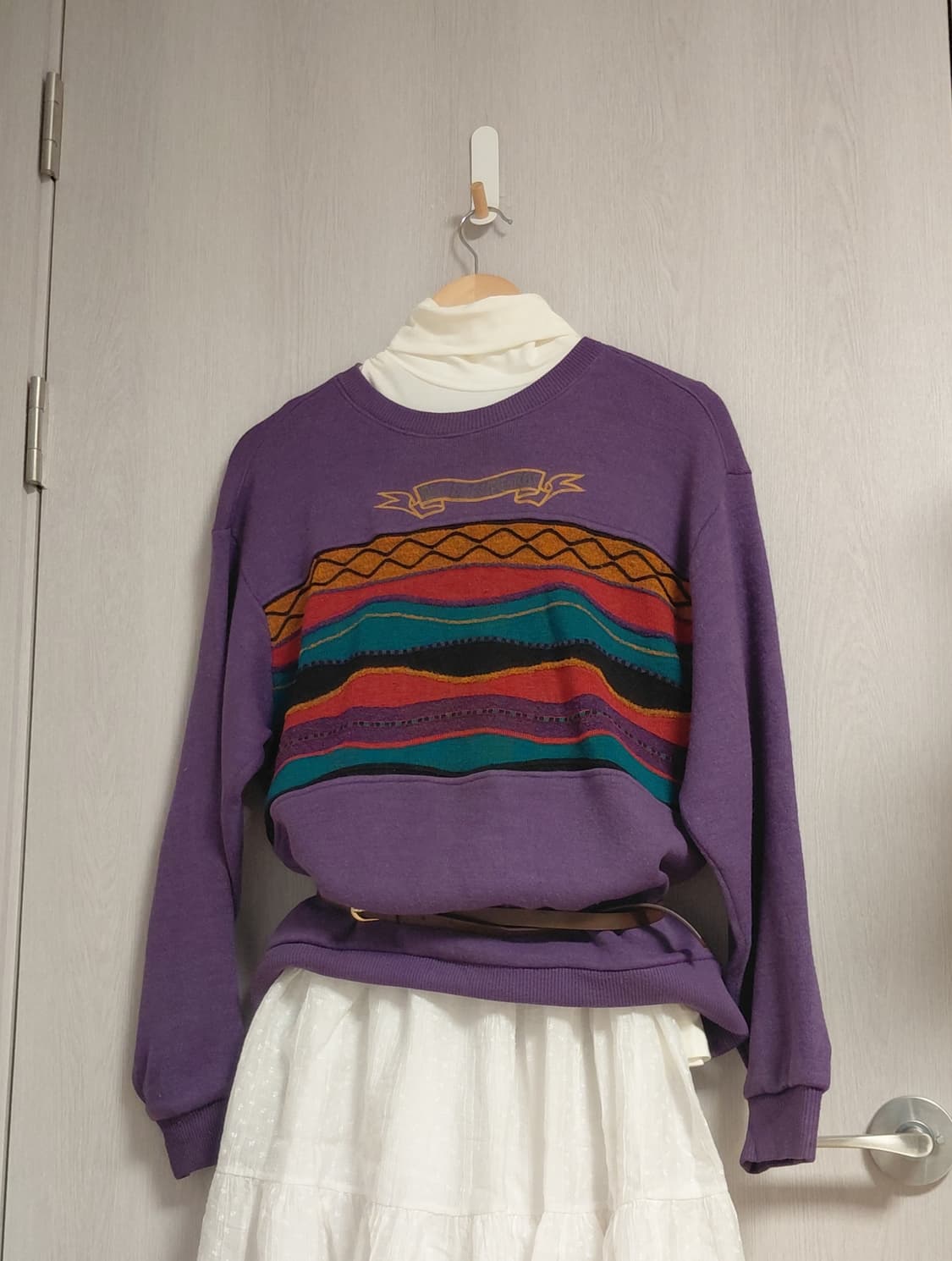 보헤미안 히피 레이어드 니트 상품이미지1