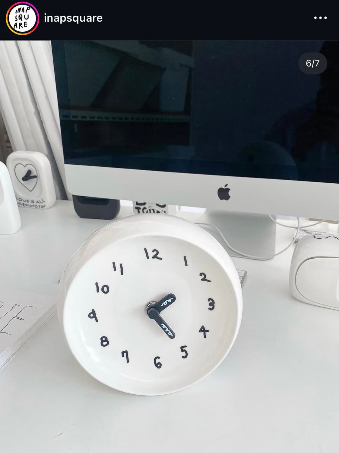 이나피스퀘어X비믹스 콜라보 한정판 벽시계 상품이미지1