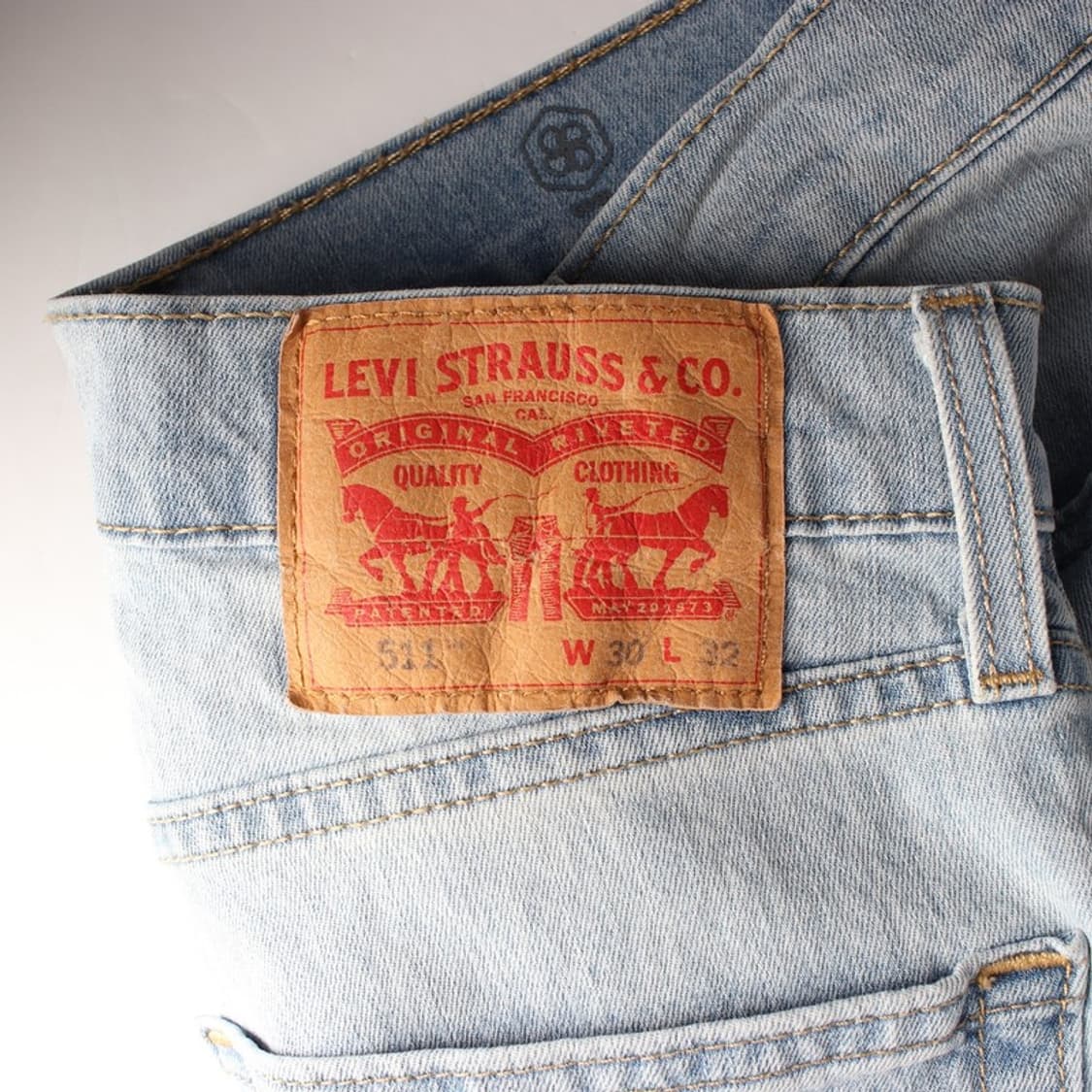 리바이스 511 슬림 스트레이트 연청 데님 팬츠 30 상품이미지6