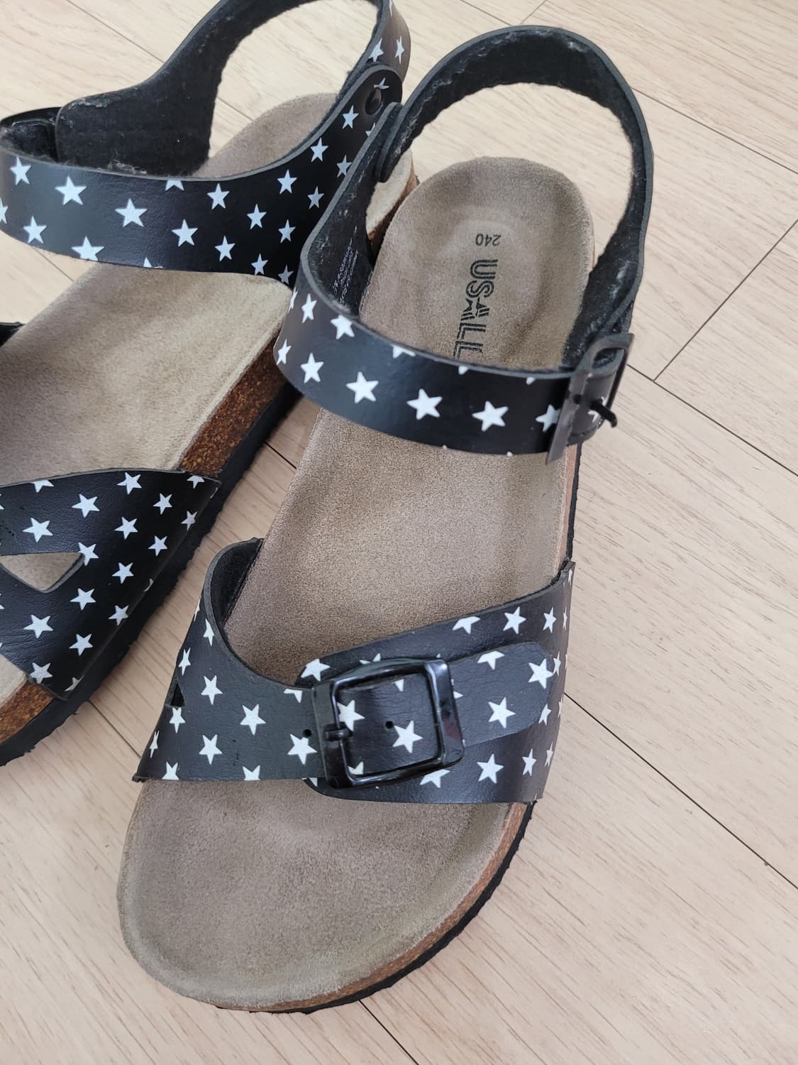 유솔 USALL 여아 샌들 240 블랙 상품이미지6