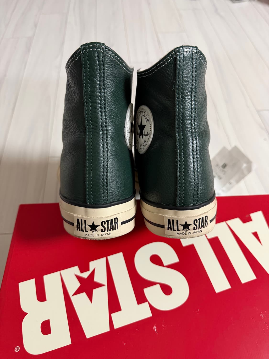 [295] 컨버스 레더 올스타 재팬 J 하이 딥그린 상품이미지2