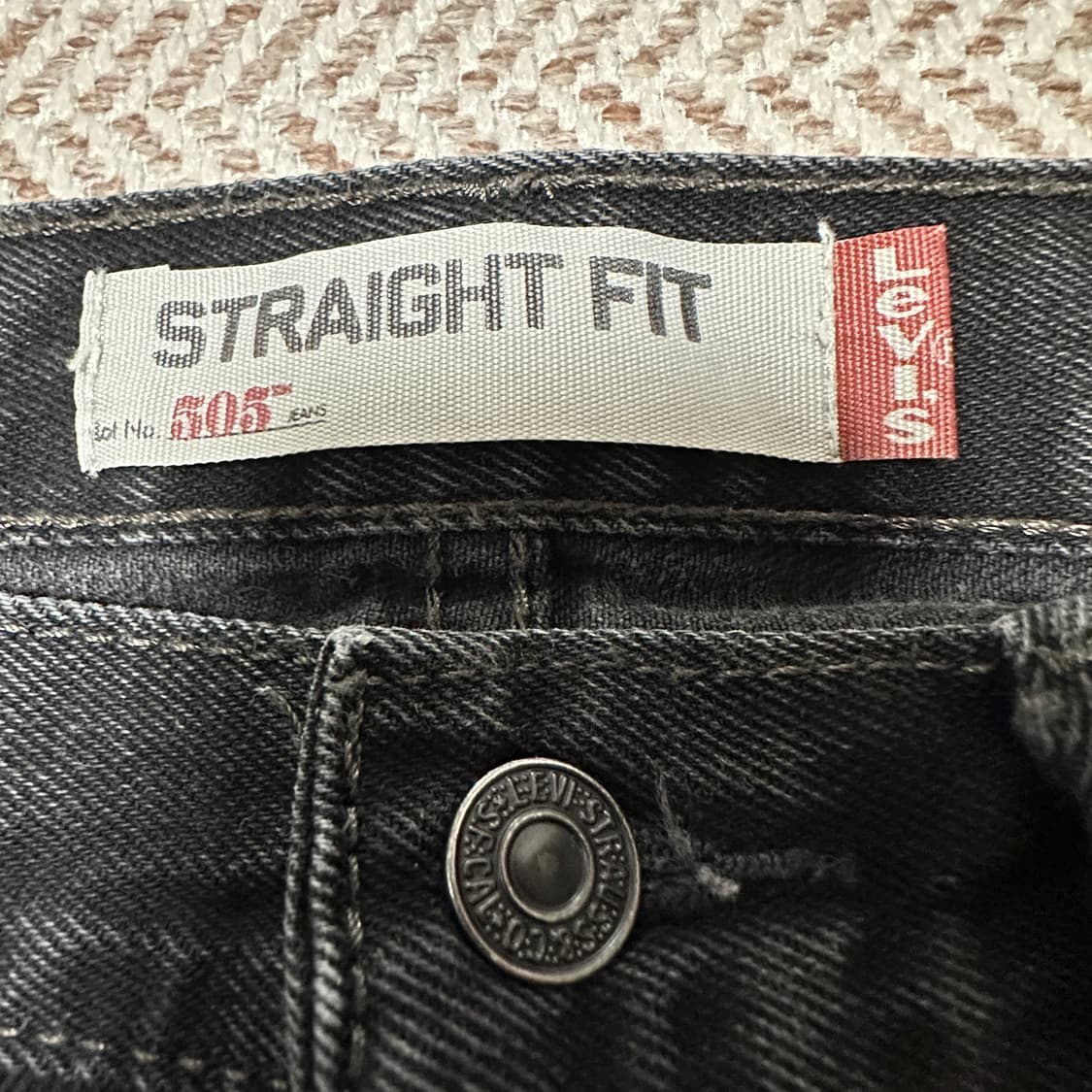 LEVI'S 505 black denim pants 상품이미지3