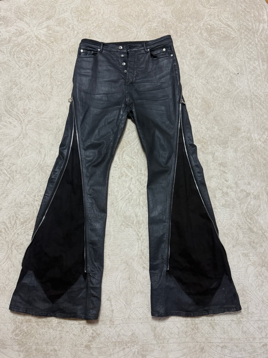 (카티착용) 릭오웬스 sbw 바나나볼란 왁스 진 상품이미지1