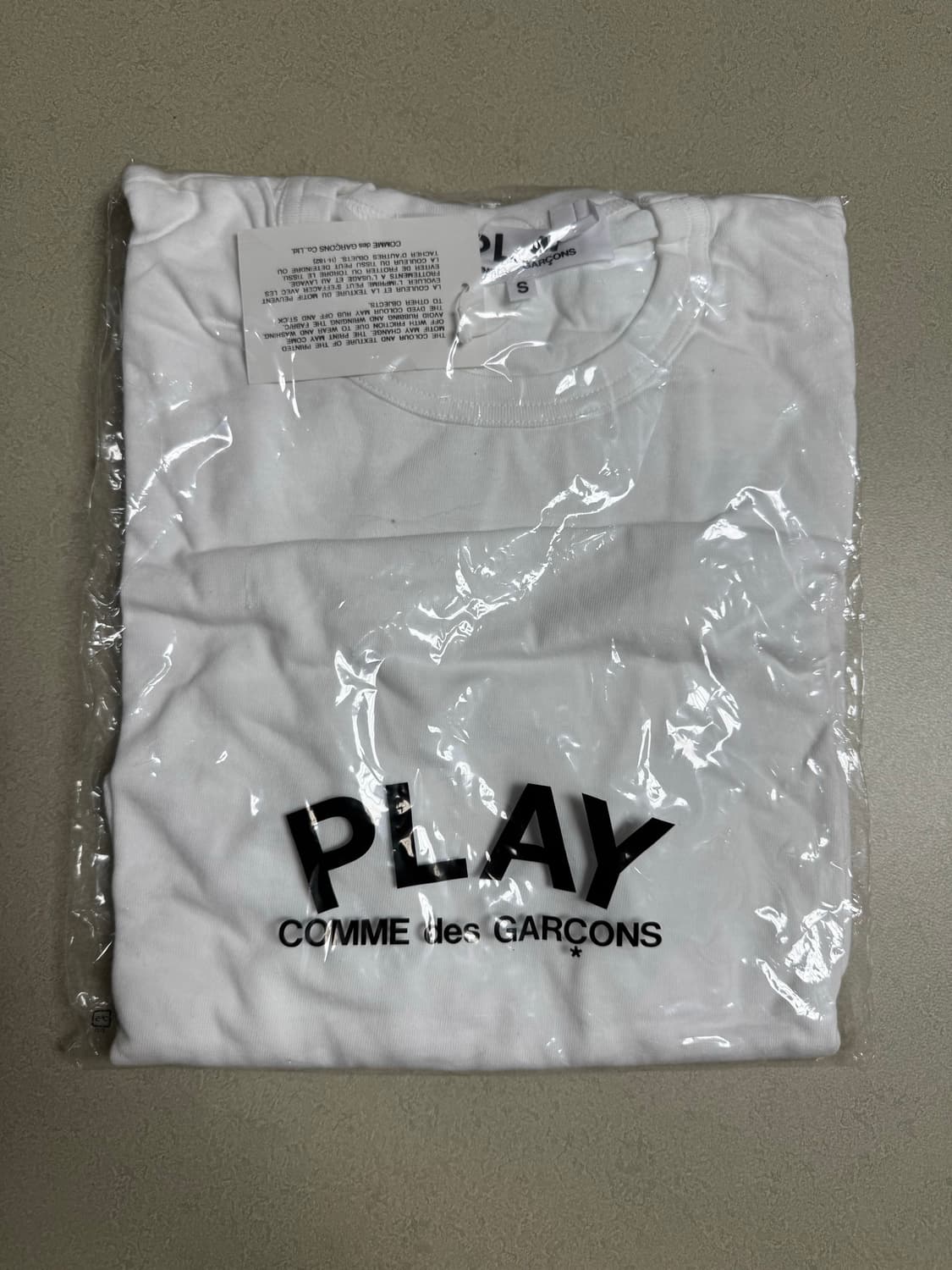 꼼데가르송 COMME DES GARCONS 유니섹스 긴팔 티셔츠 롱 T 상품이미지3