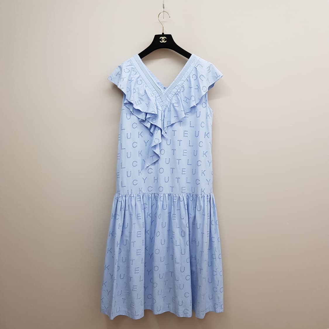 럭키슈에뜨 LUCKY CHOUETTE  프릴 민소매 원피스 36사이즈 상품이미지2