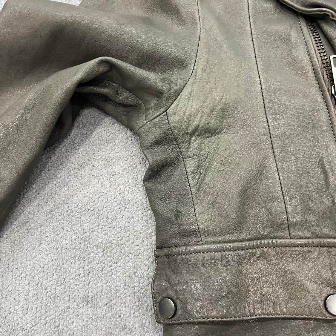 XS 올세인츠 양가죽 라이더 레더 자켓 상품이미지4